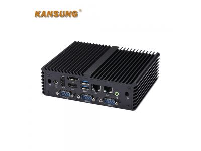 K160P - X86 Fanless Mini PC Celeron N3160 CPU, 2 LAN 4 COM 2 HDMI+DP
