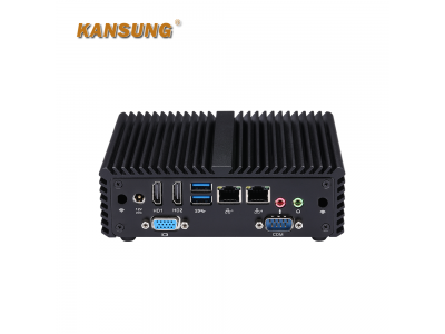 K170P- Fanless Mini PC J3710 2 HDMI 1 VGA Triple Displays