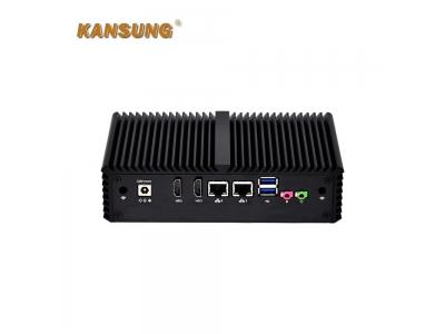 K4005US3 - Fanless Mini pc with Intel Core i3 4005U CPU 2 LAN Dual display