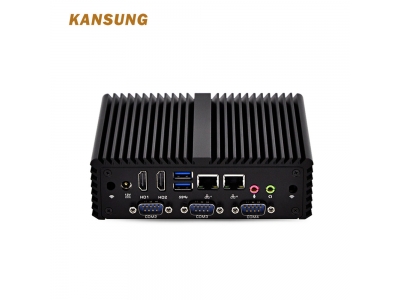 K5005UP4- Fanless i3 Mini Industrial PC 2 Ethernets 4 RS232