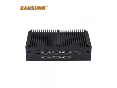 K1052X - 2 x 2.5G LAN 6 COM Coffee Lake Fanless Mini PC